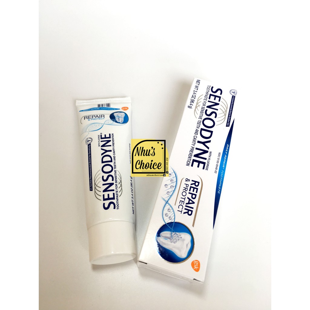 [Hàng Mỹ Nhu's Choice] Kem đánh răn.g Phục hồi răng nhạy cảm Sensodyne Repair & Protect Sensitive Toothpaste 3.4oz/ 96.4