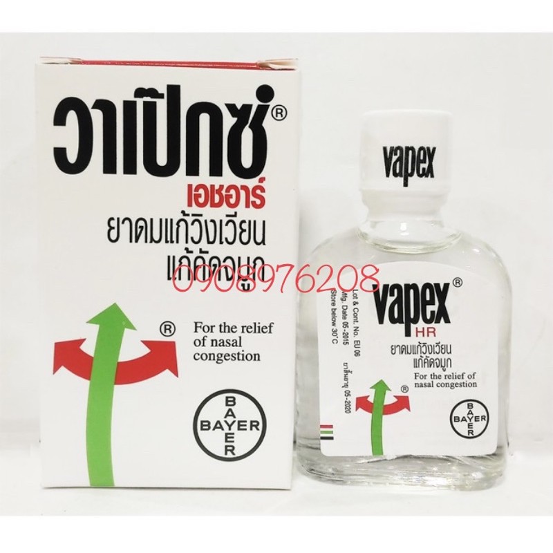 [100% Thái N.D] Dầu gió Vapex Bayer 5ml Thái Lan