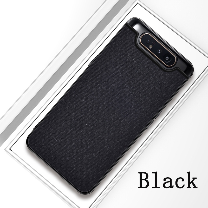 Ốp điện thoại lưng vải màu đa dạng dành cho Samsung Galaxy A80