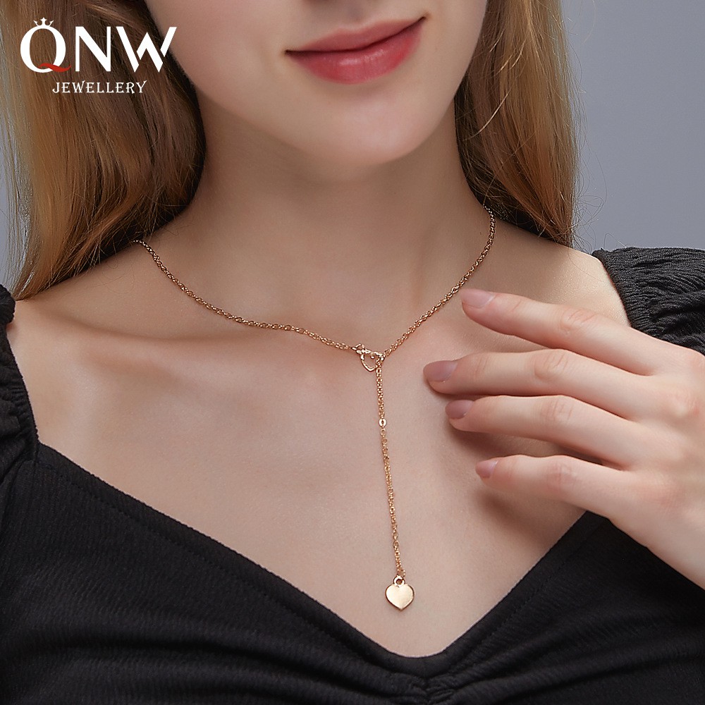 Vòng Cổ Mặt Hình Trái Tim Phong Cách Hàn Quốc Dành Cho Nữ