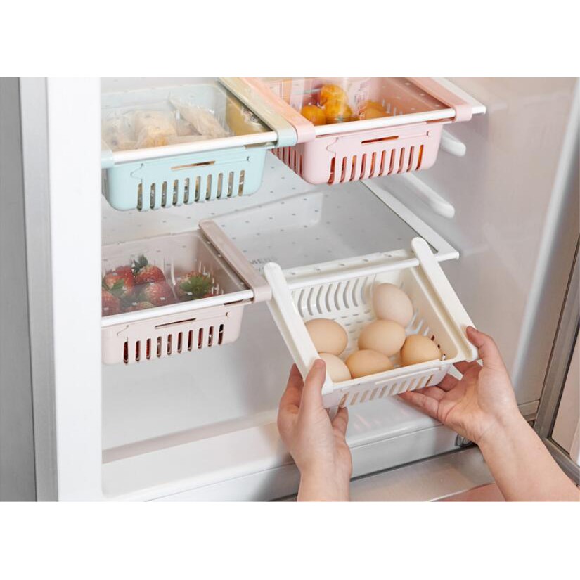 Giá đựng đồ ăn tiết kiệm diện tích tủ lạnh thông minh