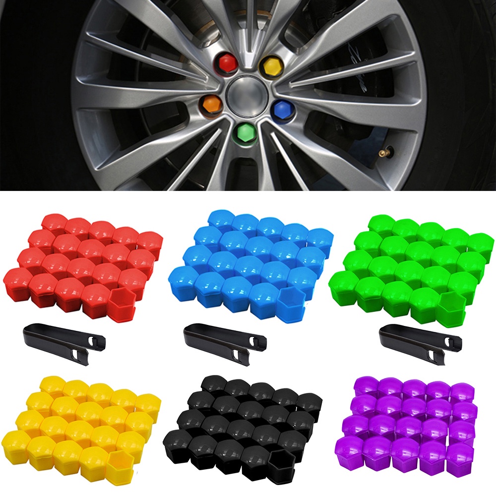 Set 20 Nắp Đậy Bảo Vệ Ốc Vít Bánh Xe Hơi Chống Trầy Xước Trang Trí Nội Thất Xe Hơi
