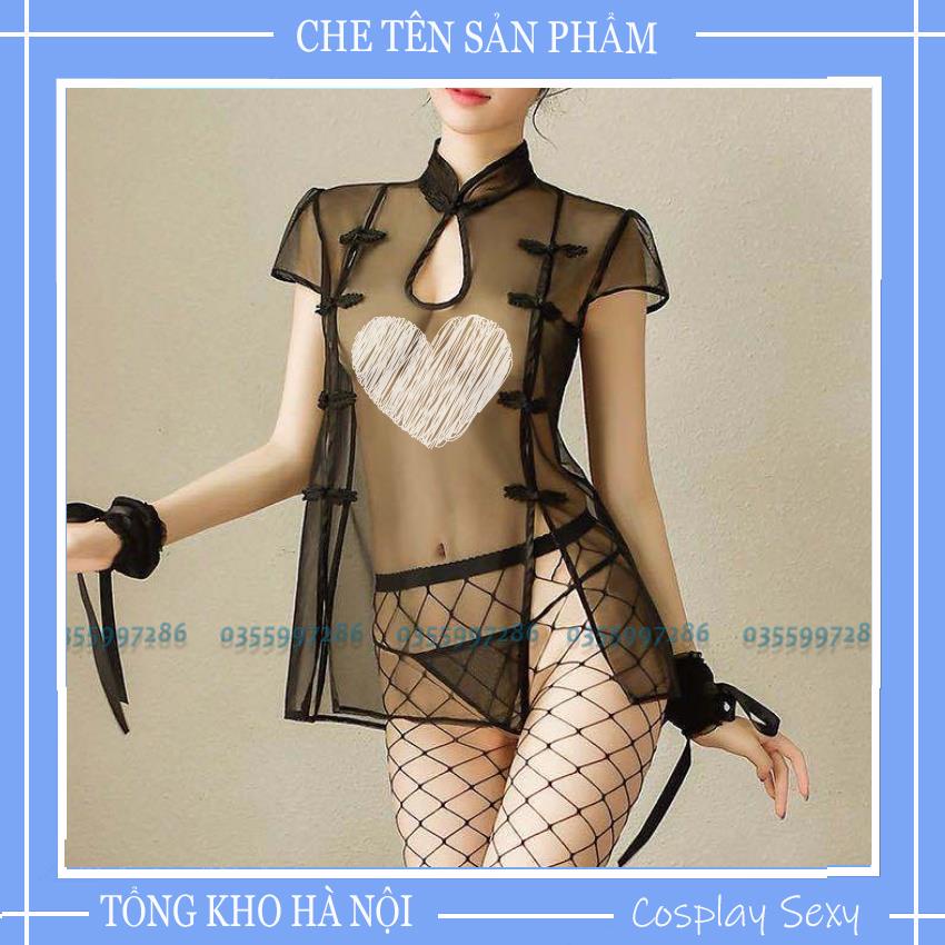 Áo Ngủ Sexy Voan Xuyên Thấu, Cosplay Sườn Xám Phong Cách Cổ Trang Trung Hoa Mã: ASXV005 | BigBuy360 - bigbuy360.vn