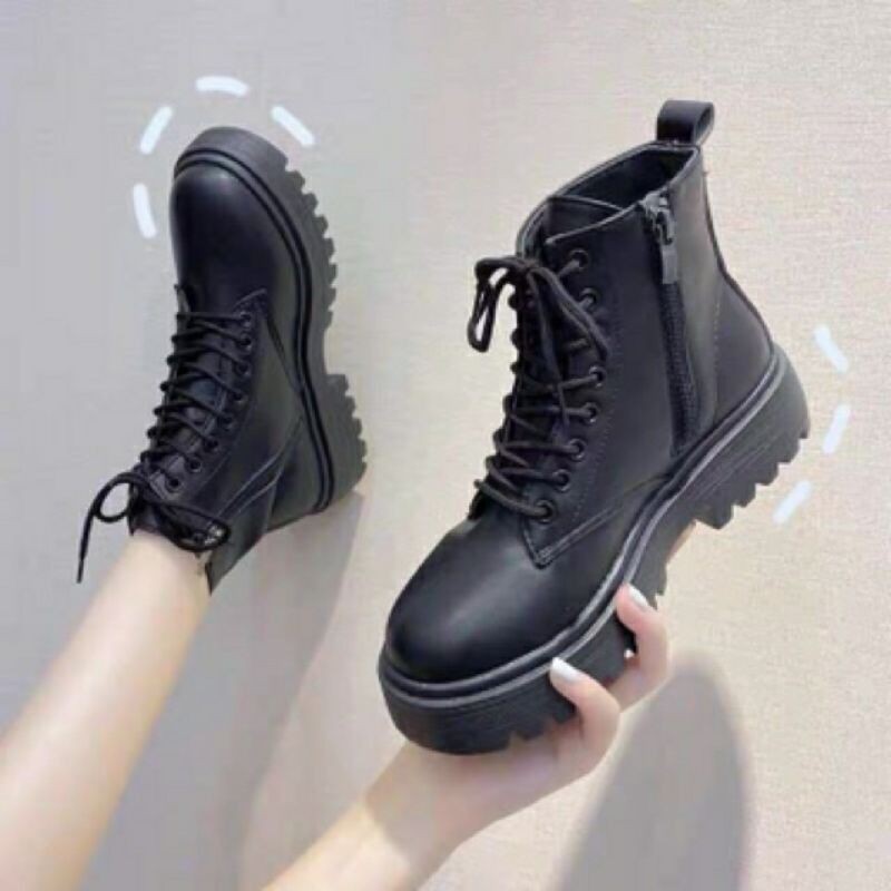 Giày boots kéo khóa chiến binh