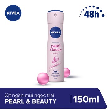 Xịt Ngăn Mùi Chiết Xuất Ngọc Trai Đẹp Quyến Rũ Nivea 150ml - 83731