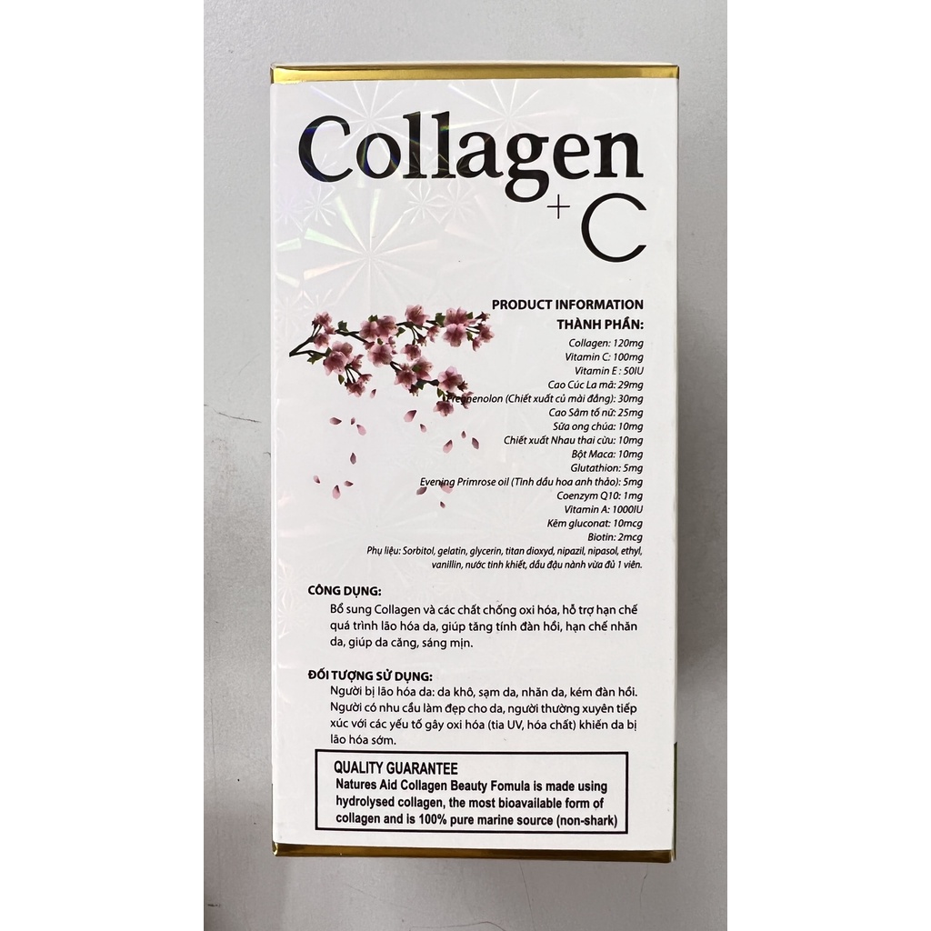 Viên uống bổ sung collagen+C tinh dầu hoa anh thảo glutathion.làm đẹp da,giảm lão hóa,cân bằng nội tiết.suckhoechomoinha