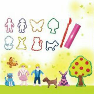 Bộ khuôn chơi đất nặn playdoh, làm bánh - chủ đề khu vườn của bé