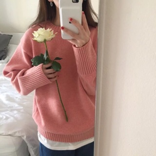 Áo len ulzzang trơn basic