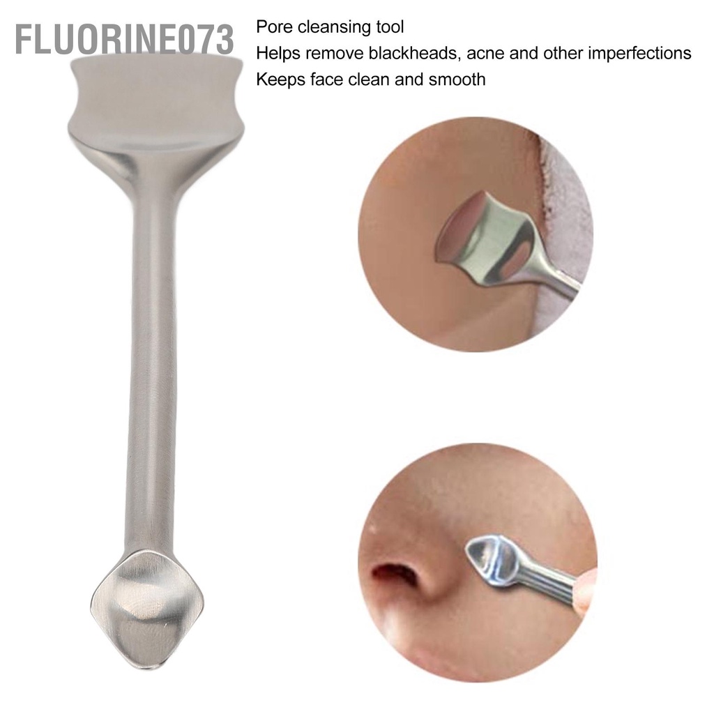 Dụng Cụ Nặn Mụn Đầu Đen Bằng Thép Không Gỉ Gọn Nhẹ Chăm Sóc Da Cho Nữ