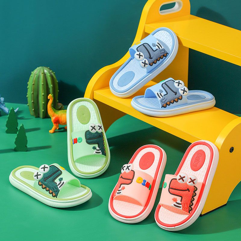 Dép Sandal Đế Mềm Siêu Nhẹ Họa Tiết Khủng Long Hoạt Hình Cho Bé