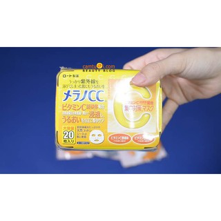 Mặt nạ dưỡng trắng da CC Melano 20 miếng