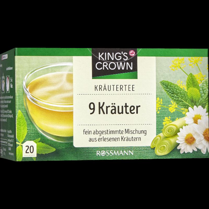 Trà Thảo mộc King's Crown đủ loại hộp 20gói