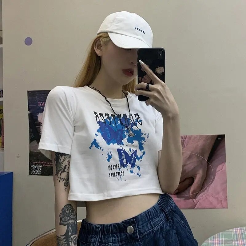 Áo Croptop Tay Ngắn Tiger.86 CR04
