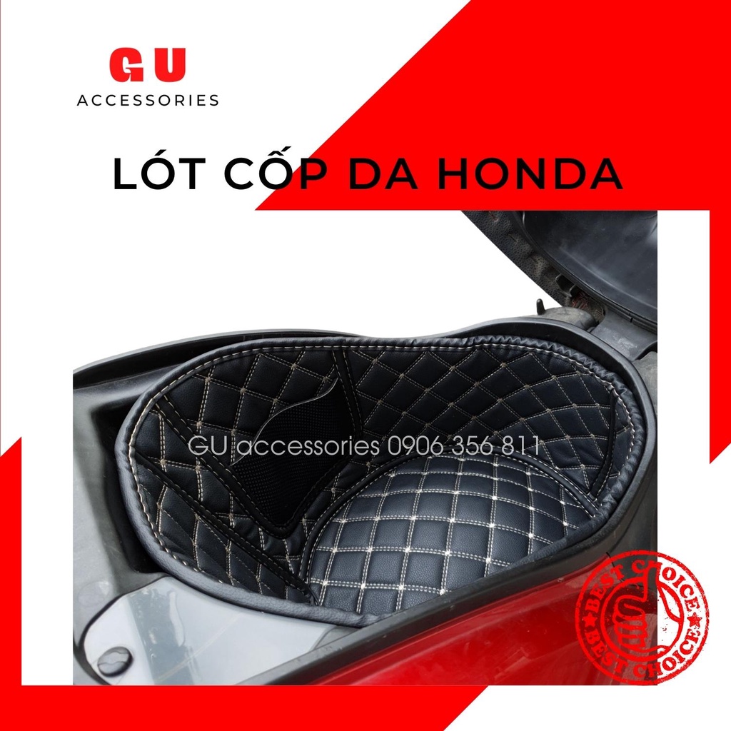 Lót cốp xe máy HONDA SH MODE 2015-2022 chất liệu da cao cấp chống nóng thiết kế có túi tiện dụng GU