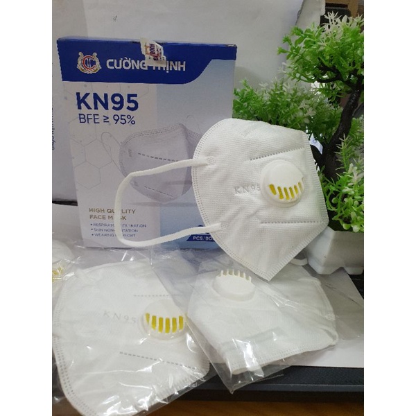 (Hộp 20 Chiếc) Khẩu Trang KN95 mask có van thở