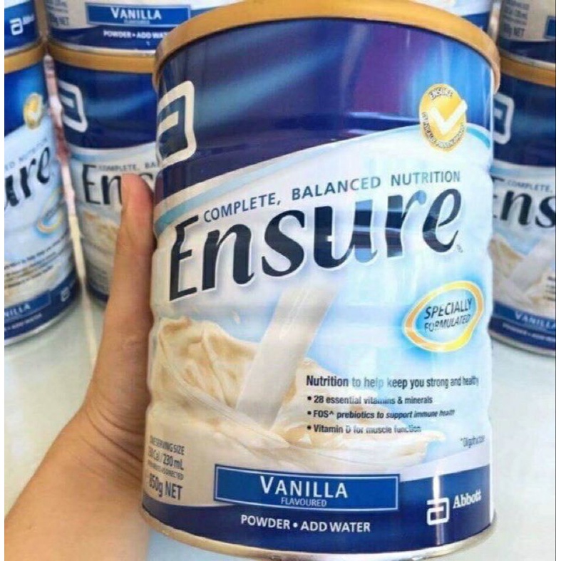 Sữa Ensure Úc hương Vani 850g - Date T8/2022