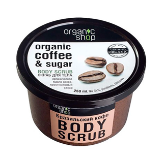 [HÀNG NGA 🇷🇺] TẨY DA CHẾT BODY ORGANIC SHOP COFFEE 250ml 🇷🇺