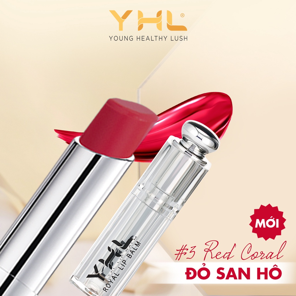 Son Dưỡng Môi Royal YHL Màu Đỏ San Hô #03