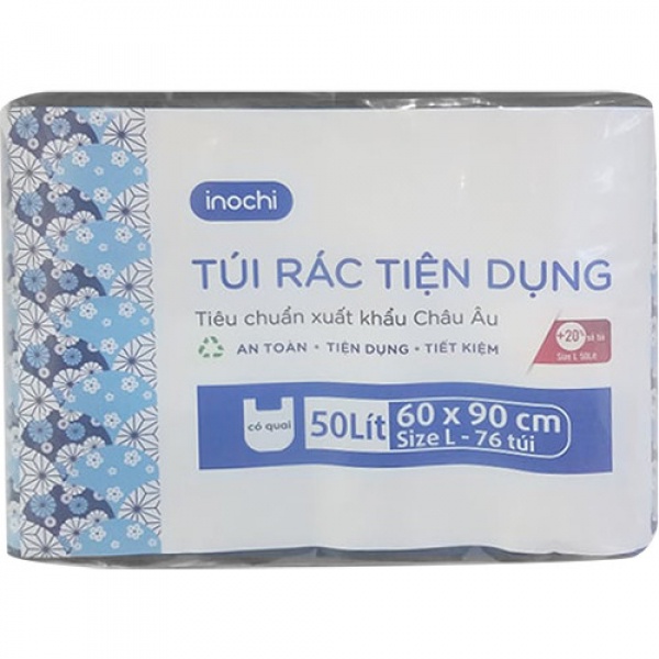 Lô túi rác tiện dụng Soji 4 x 50L