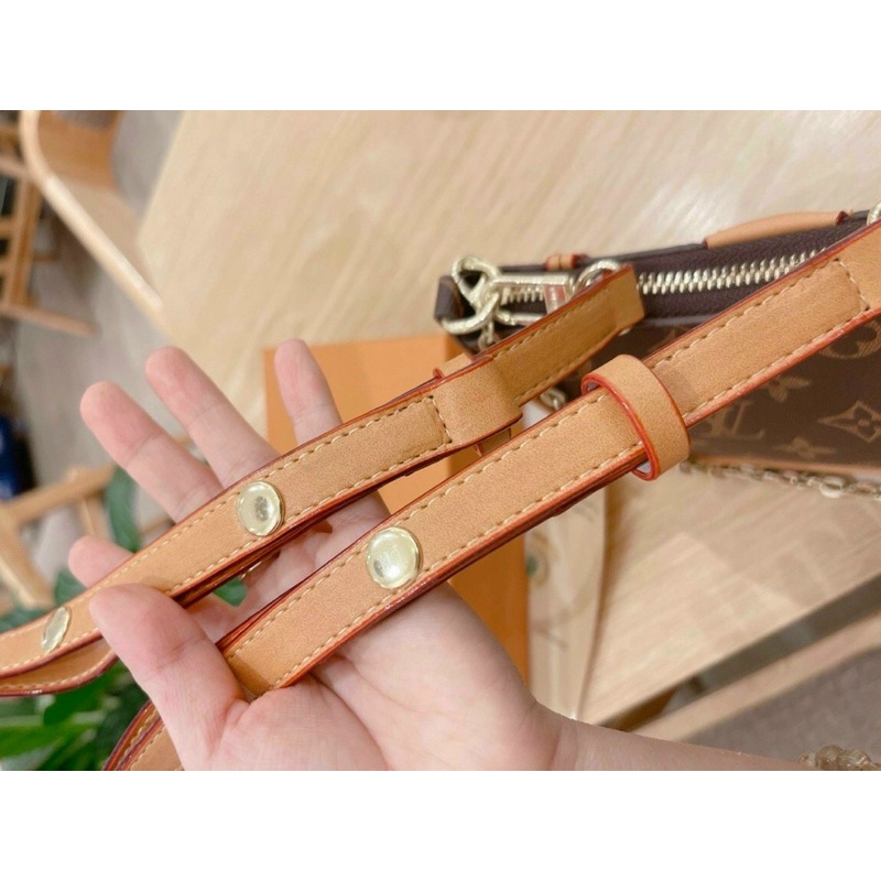 Túi cặp nách Le Vi mini size 19cm  Fullbox bản 2 dây đeo