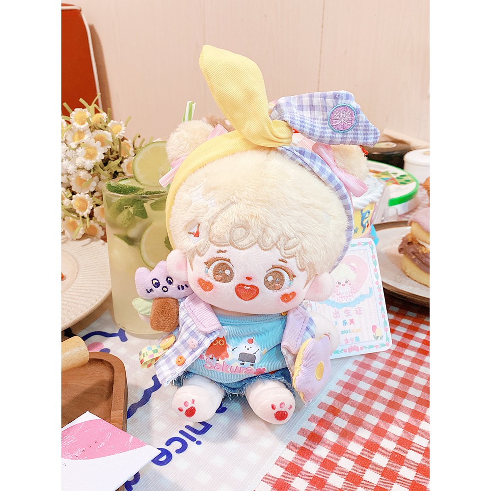 Doll không thuộc tính bé Ái Ái Ni và outfit bộ ngủ cho bé 20cm