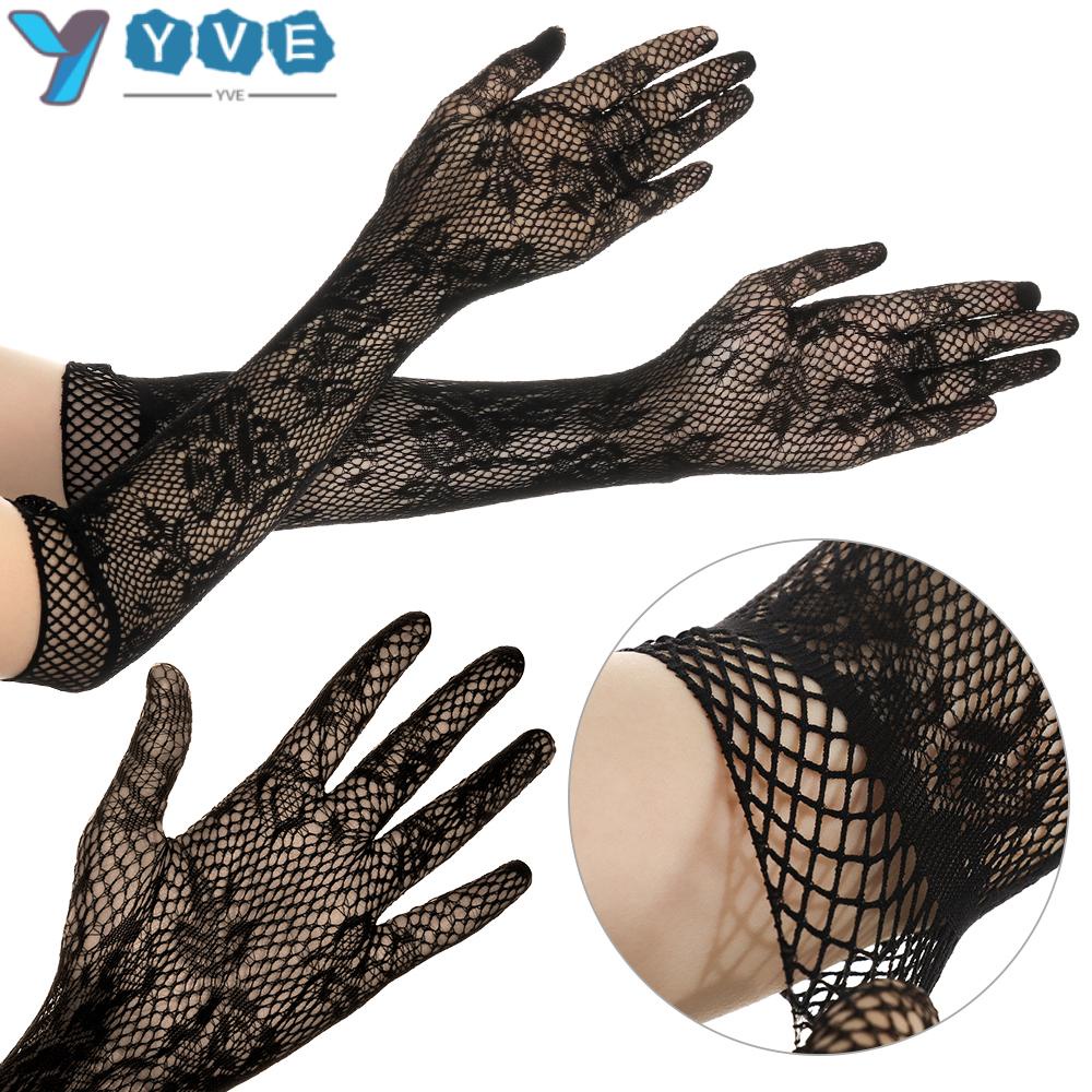 Đôi Găng Tay Ren Hoa Co Dãn Quyến Rũ Cho Cô Dâu