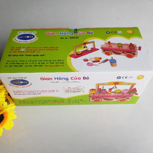 Bộ đồ chơi &quot;Gian hàng của bé&quot; của thương hiệu Winwintoys Việt Nam