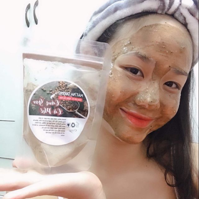 Bột Mask Cám Gạo Cà Phê Handmade