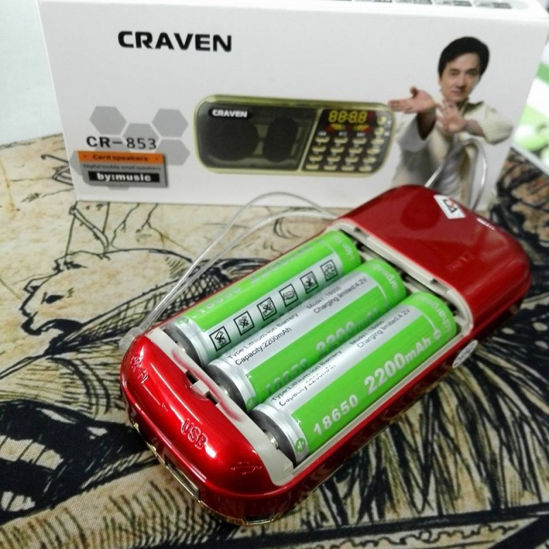 [Mã ELHACE giảm 4% đơn 300K] Loa usb,thẻ nhớ,FM Craven CR-853 Chất Lượng