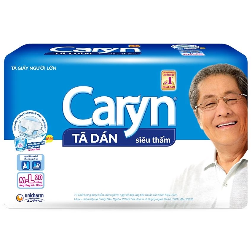 Tã dán người lớn Caryn M-L (20 miếng)