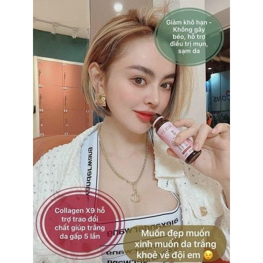 Nước uống tinh chất Yến TRẮNG DA COLLAGEN ROSEBEAUTY SKIN X9