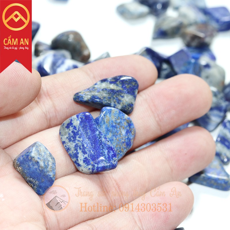 CAO CẤP Vụn Đá Lapis Lazuli Cho Thanh Tẩy Tarot Thiền Định