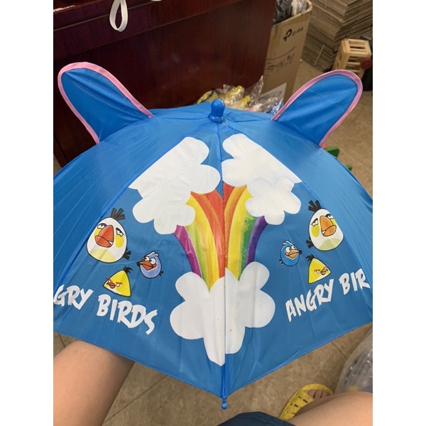 Ô Dù Hình Tai Mèo Họa Tiết Đáng Yêu Cho Bé - Ô Múa Tai Mèo