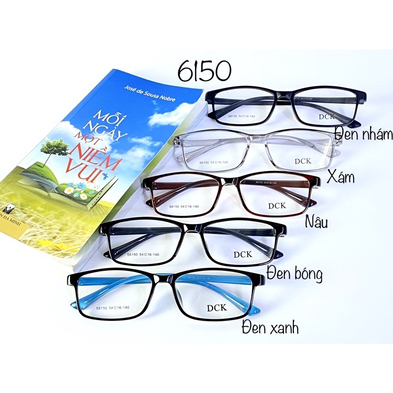 (TẶNG HỘP)Gọng kính cận có độ sẵn cắt theo yêu cầu- GỌNG NHỰA DẺO NAM NỮ