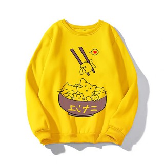 Áo Sweater nữ in Mèo Cute vải nỉ bông mềm mịn (NHIỀU MÀU) size 40-70kg