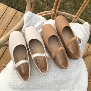 Giày búp bê babydoll da mềm