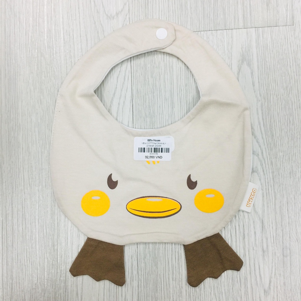 Yếm dokma DS 309 cài khuy chất liệu cotton
