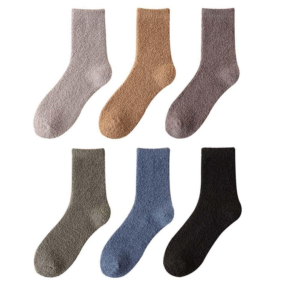 MIQUEL Vớ Lông Cừu San Hô Dày Dặn Thoáng Khí Màu Sắc Đơn Giản Chất Lượng Cao Cho Nam