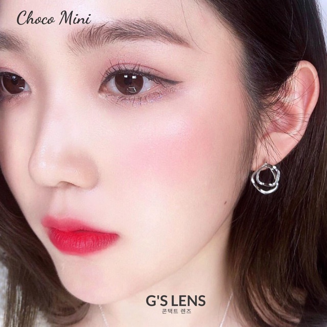 Lens BLACK + CHOCO có CẬN (0,5-8,5 độ) VÀ KHÔNG CẬN (giãn ít và to)