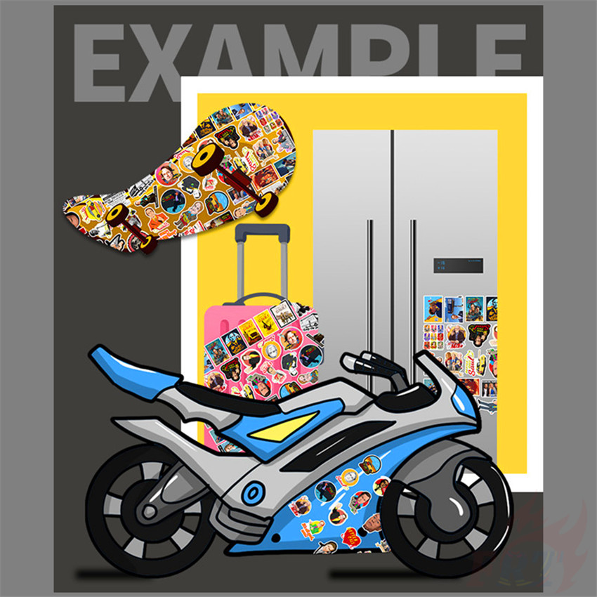 Set 50 miếng dán chống thấm nước thời trang phong cách Better Call Saul Series 03 DIY