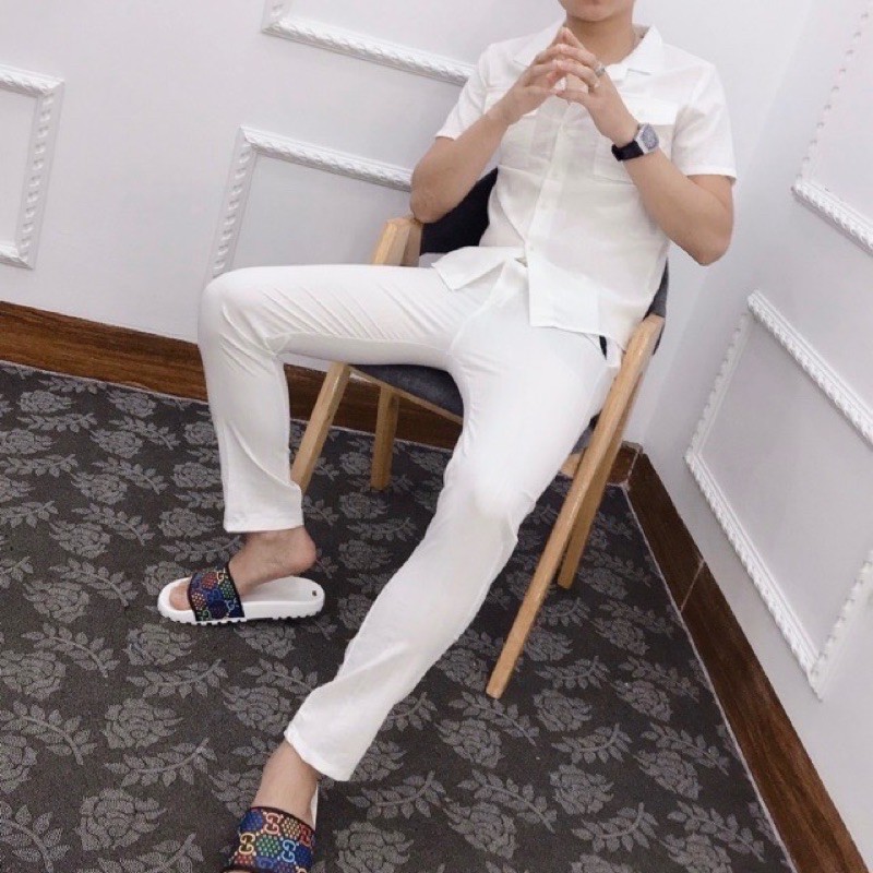 Bộ Quần Dài Đũi Lụa Siêu Mát