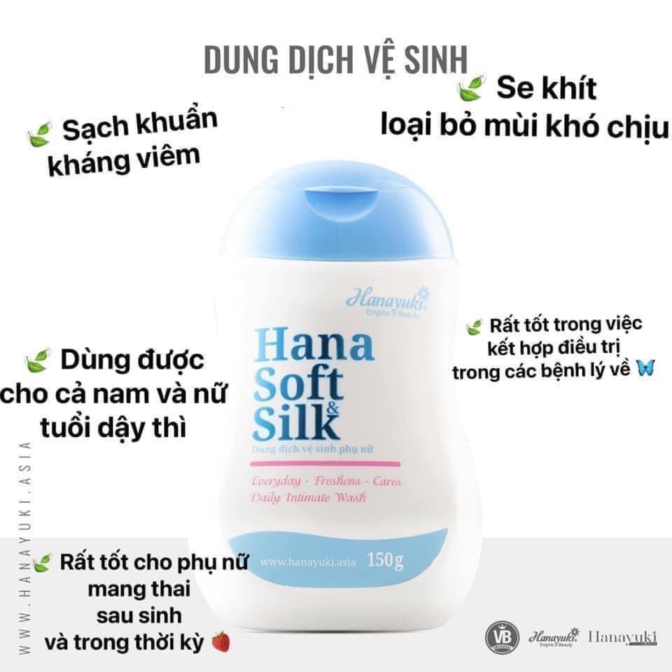 Dung dịch vệ sinh phụ nữ Hanayuki  Hana Soft Silk chính hãng