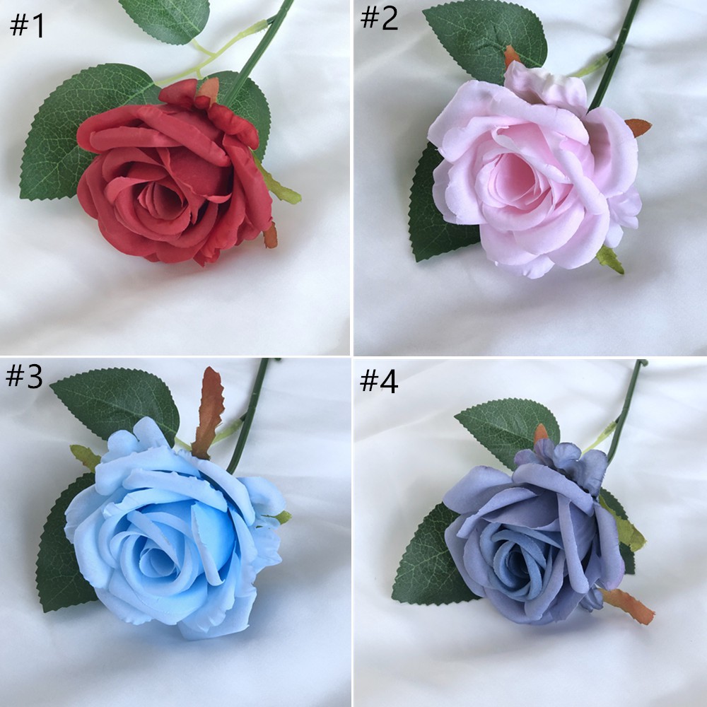 6cm Silk Rose Artificial Rose Bouquet Flower Flannel Flowers Home Wedding Decoration Gift