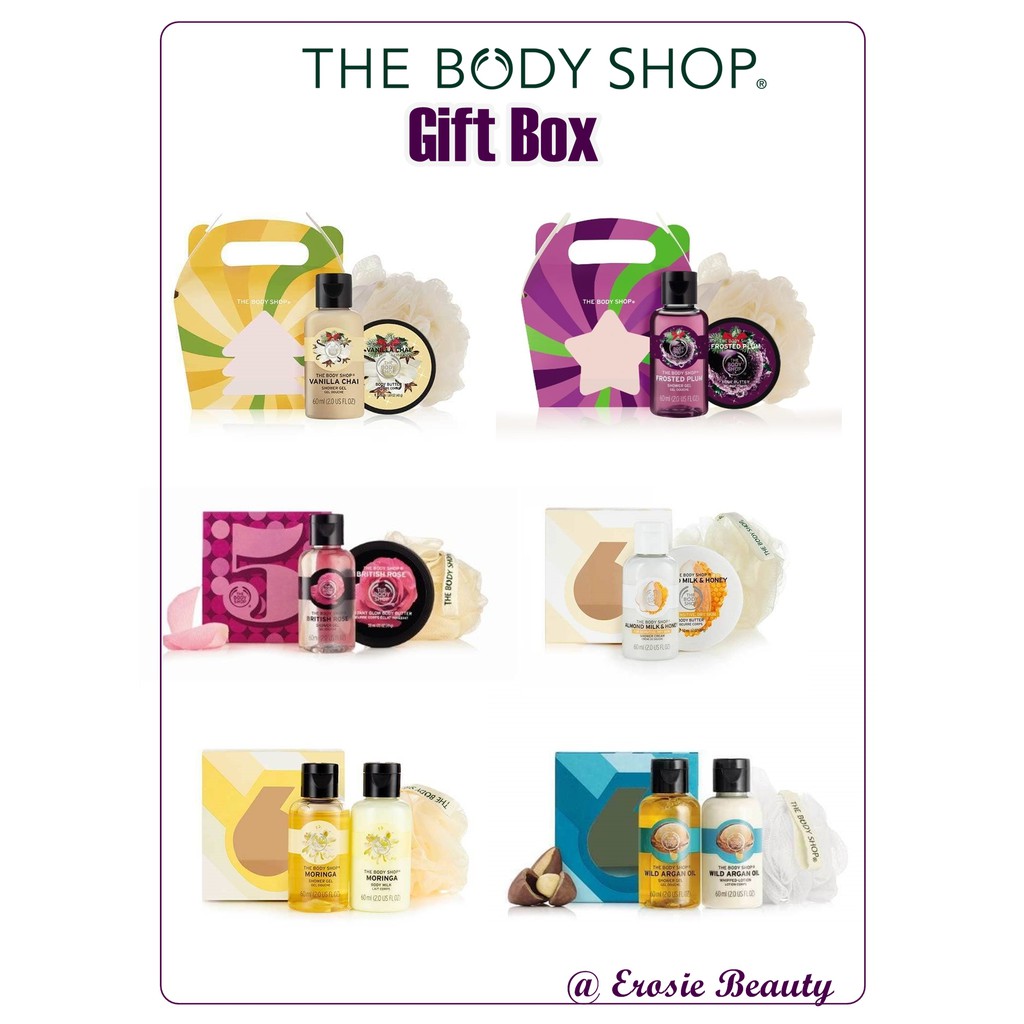 (New 2021) Set dưỡng thể Gift Cube The Body Shop