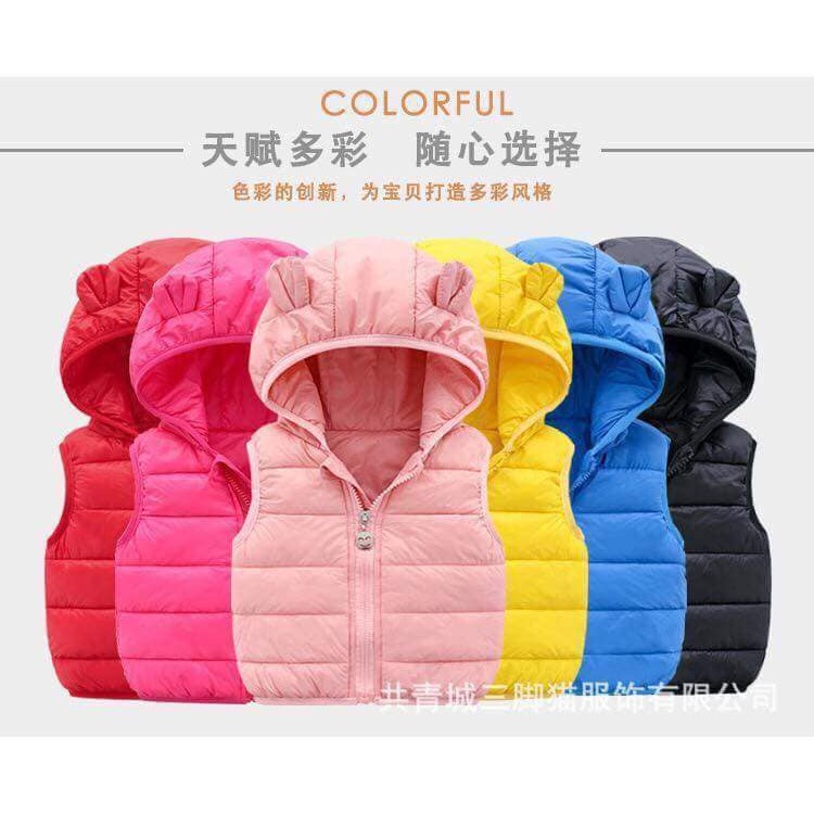 Áo gile gấu siêu nhẹ