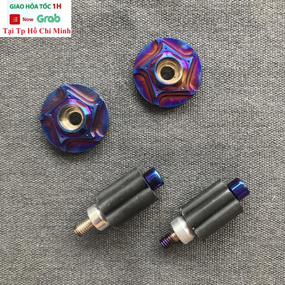 Gù Tay Lái CNC Xe Máy Sao Xoáy (Đủ Màu)