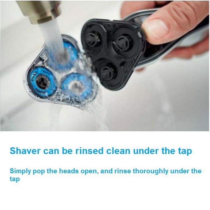 Sản Phẩm Máy cạo râu khô và ướt cao cấp Philips S5390/12. Tích hợp sạc nhanh, tiêu chuẩn chống nước cao (Bảo hành 12 t