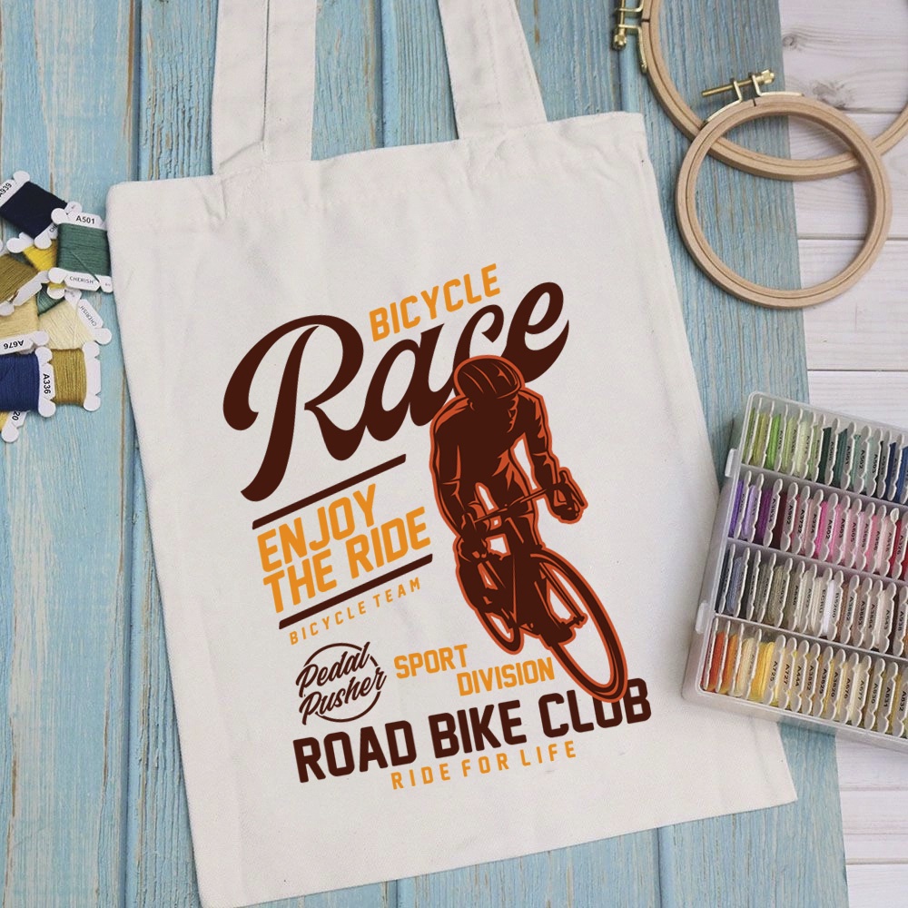 Túi vải túi Tote MOTOR - Mẫu 5 vải canvas dày đẹp cho nữ có khóa miệng đi học đi chơi. In hình theo yêu cầu