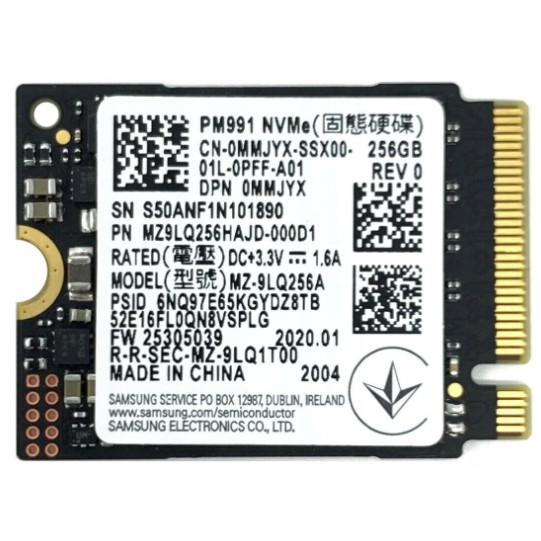 Ổ cứng SSD M.2 NVMe 2230 Samsung PM991 256GB