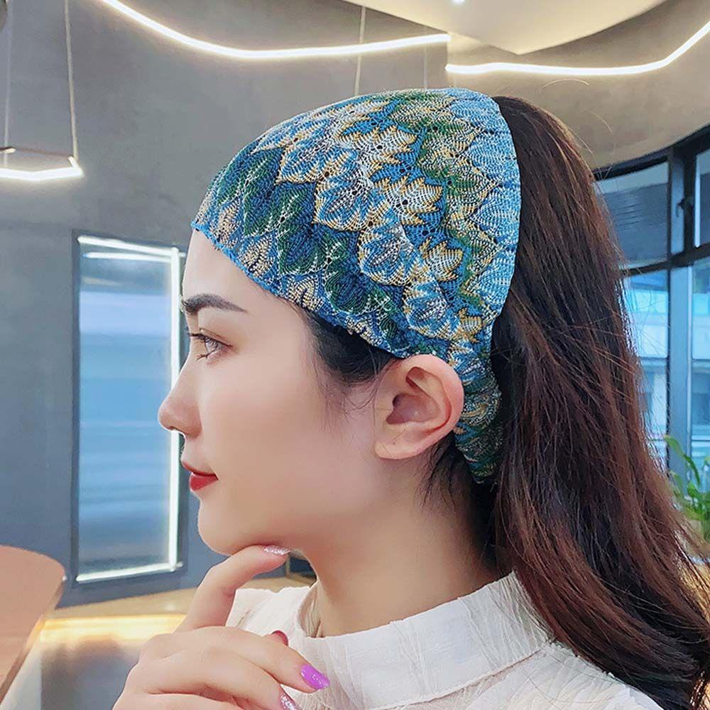 IVORY Băng Đô Cài Tóc Rửa Mặt Phối Ren Lưới Chống Trượt Thiết Kế Ngọt Ngào Thời Trang Cho Bạn